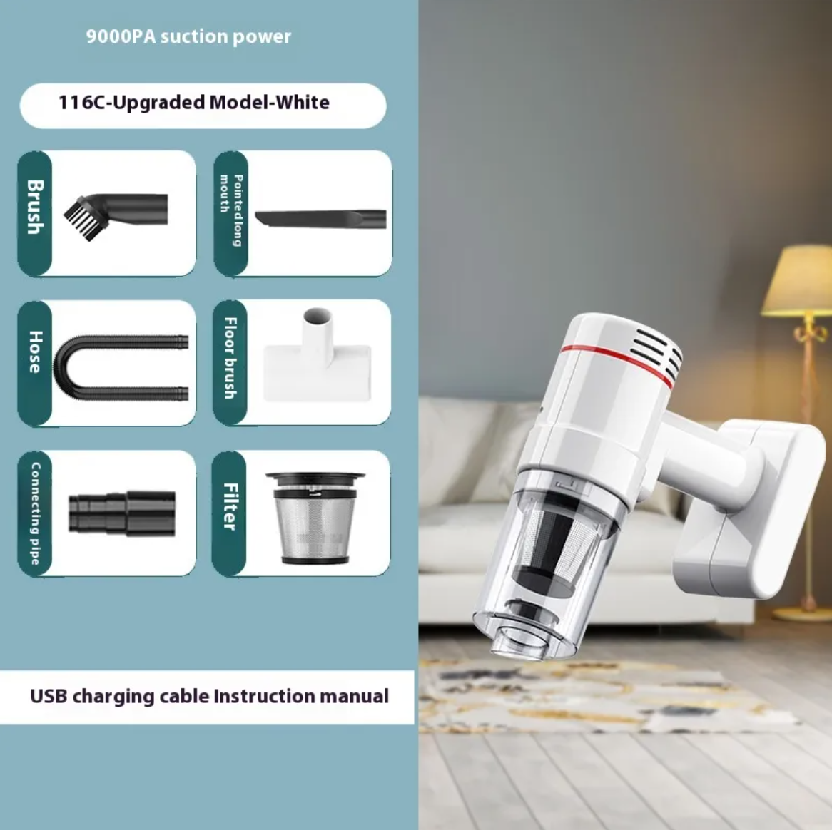 Portable Car Vacuum Power