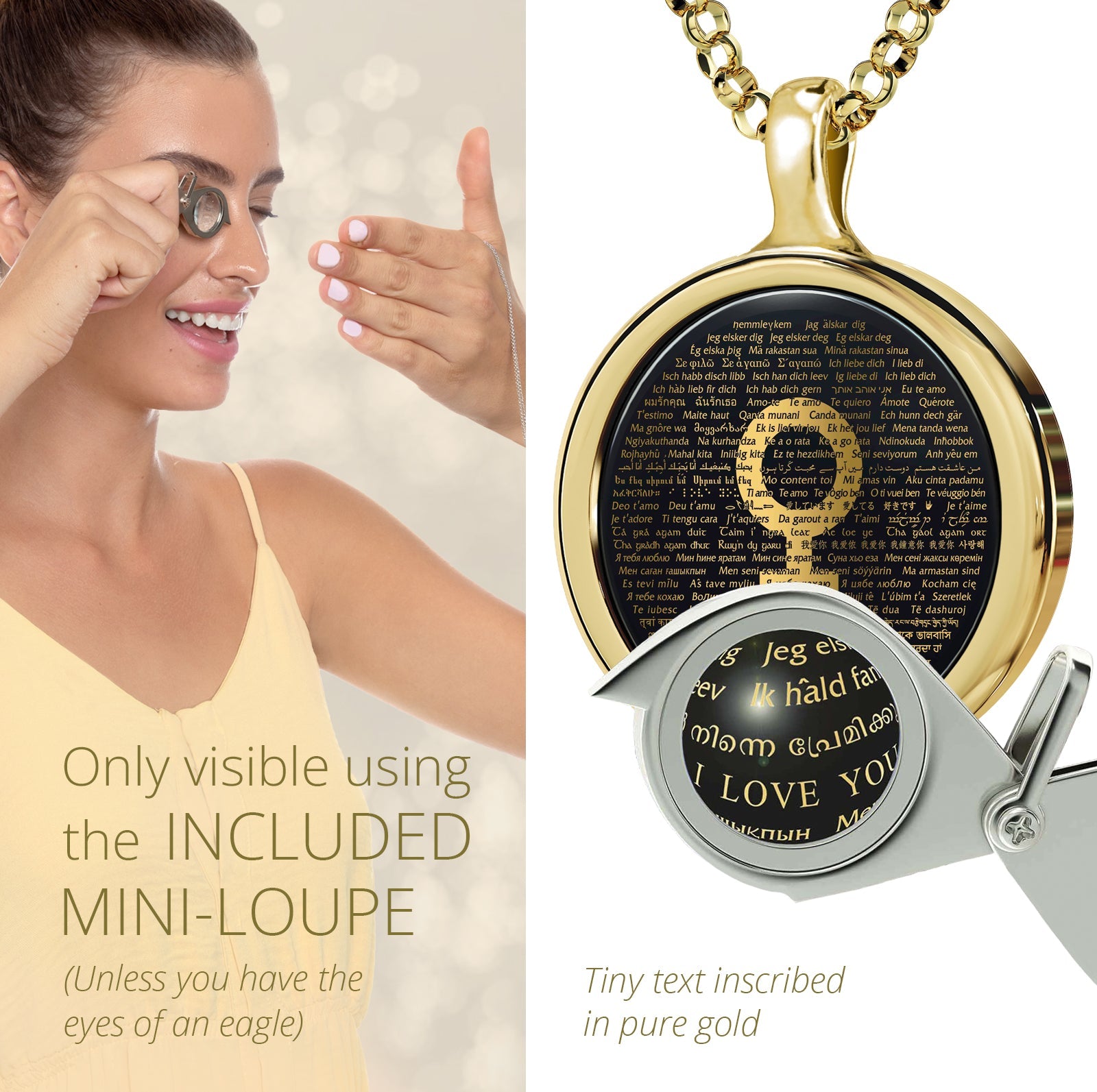 Venus Embrace 120 Languages Love Pendant
