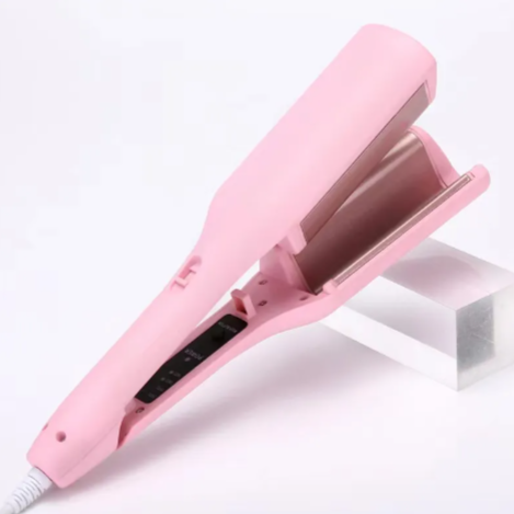 French Deep V Hair Curler – 32MM Big Wave & Water Ripple Curling Iron