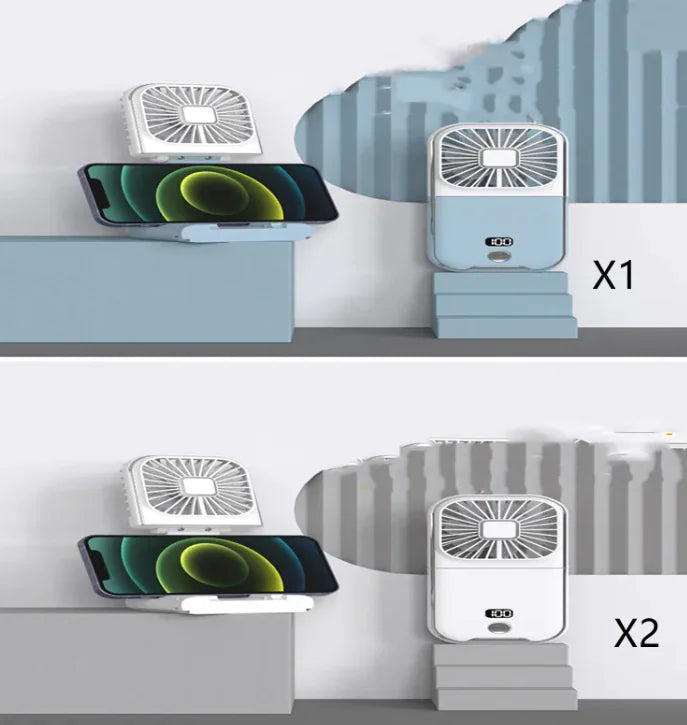 Compact Dual-Mode Cooling Fan, USB Charged