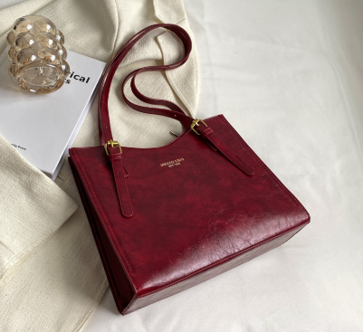 Vintage Spacious Shoulder Tote