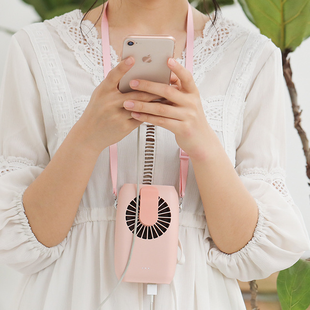 Quiet USB Wearable Fan - Portable Hands-Free Cooling
