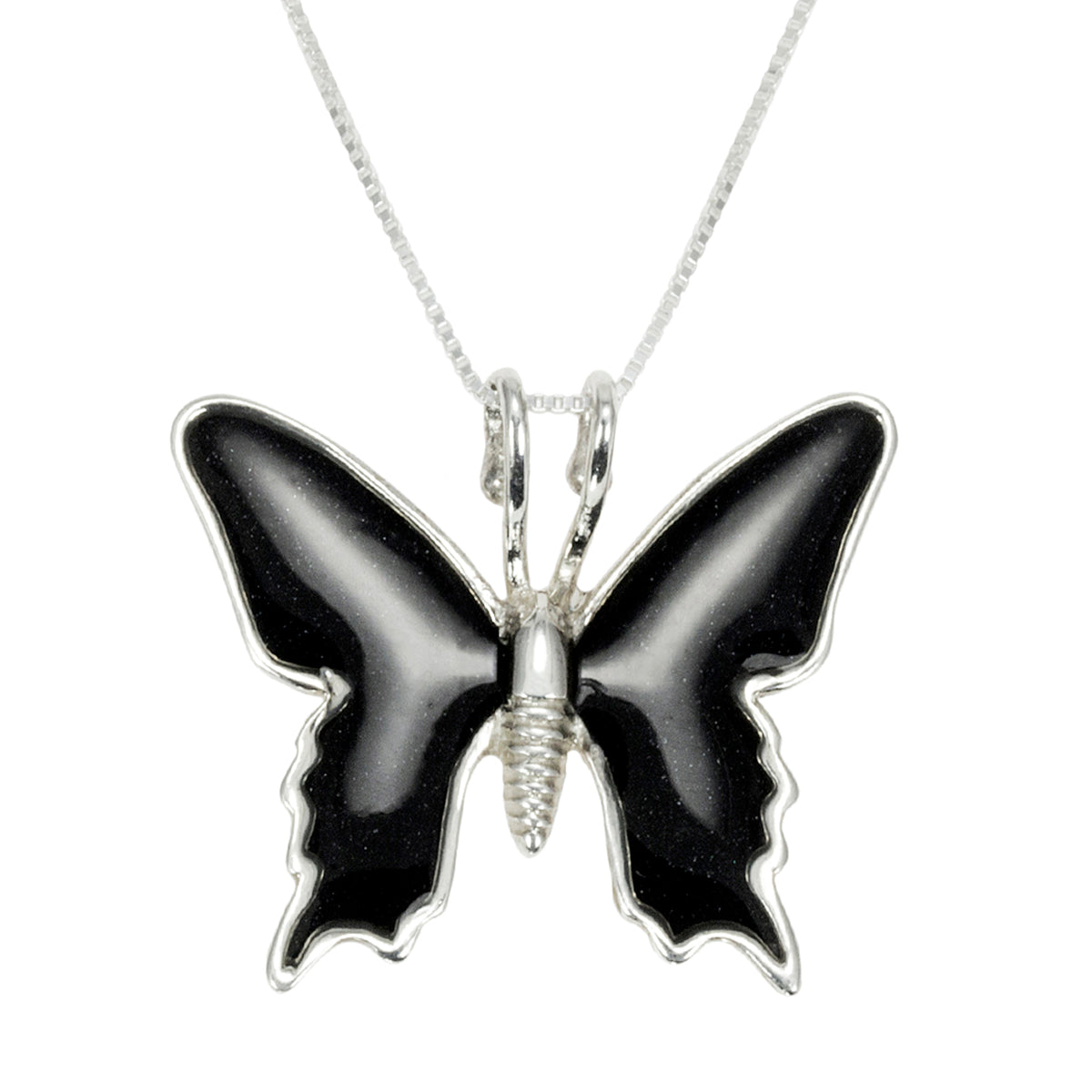 Elegant Butterfly Silver Charm