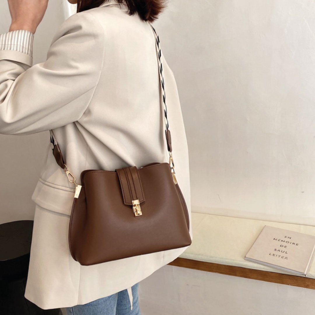 Chic Checkered Convertible Bag