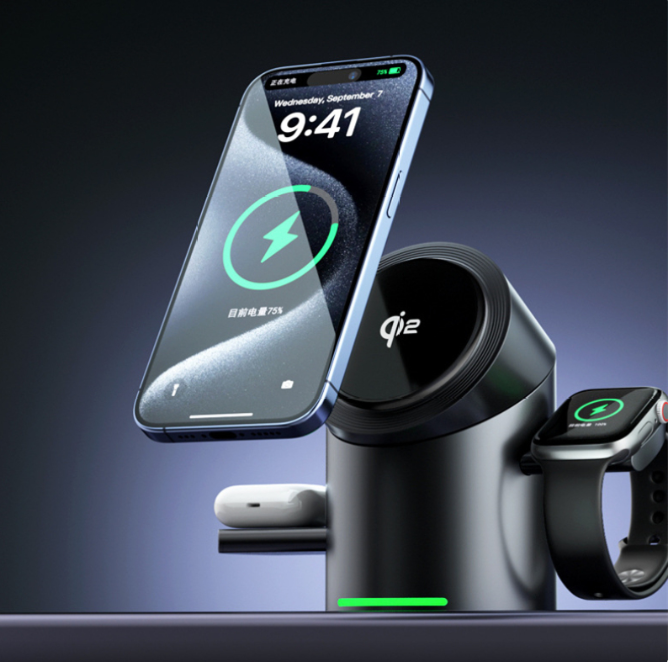 Magnetic Trio Wireless Charging Hub