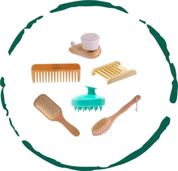 Eco-Friendly Bath Accessory Kit - 6 Pcs