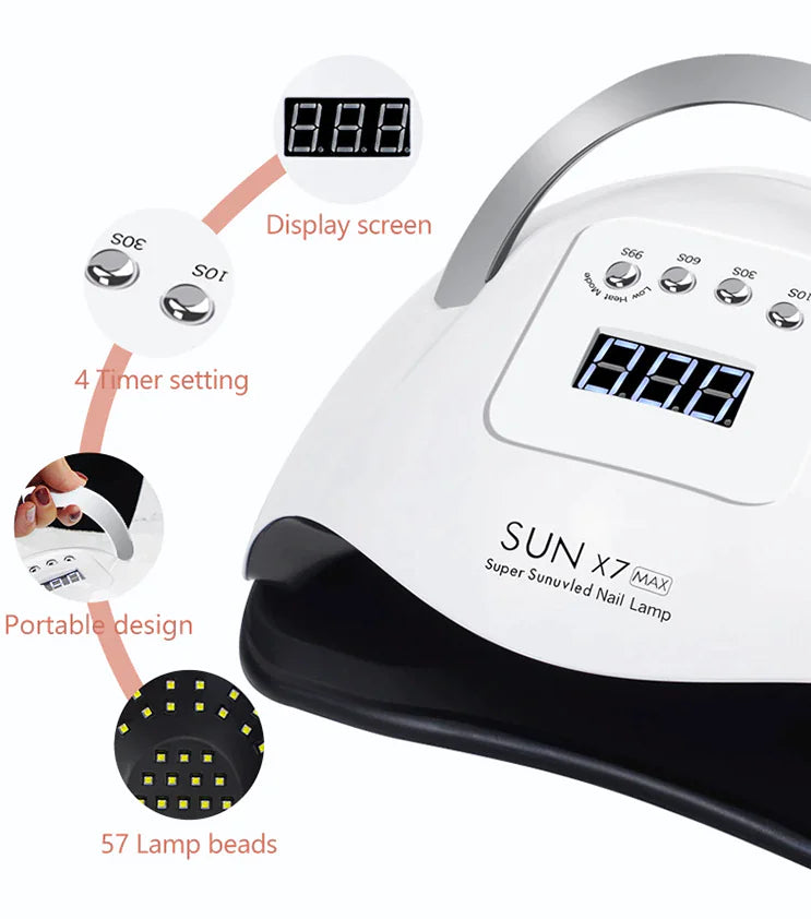 220W UV LED Nail Dryer Professional Manicure Lamp