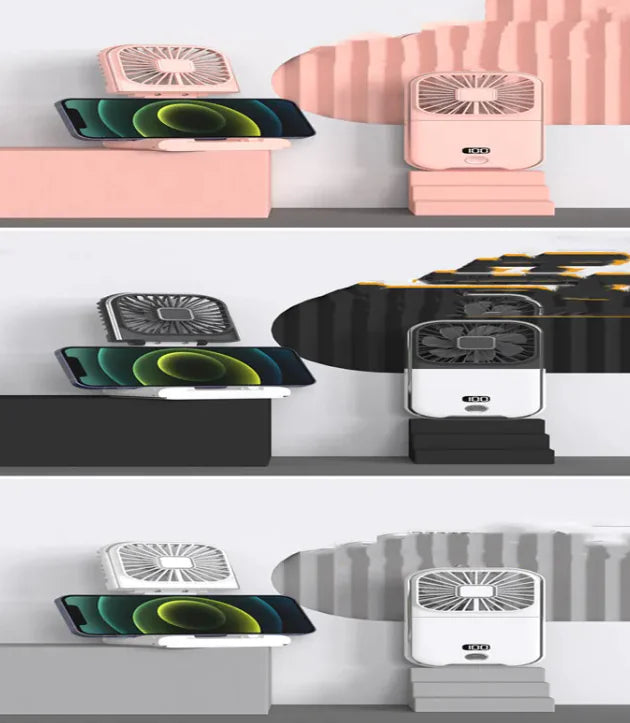 Compact Dual-Mode Cooling Fan, USB Charged