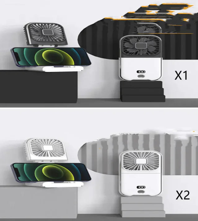 Compact Dual-Mode Cooling Fan, USB Charged