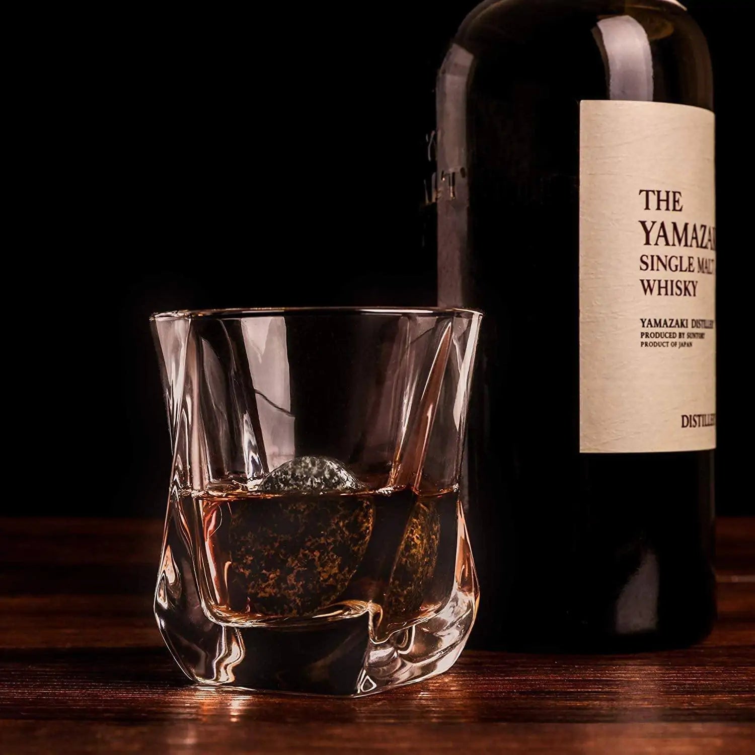 Elite Whiskey Experience Set - Stones & Spiral Glass