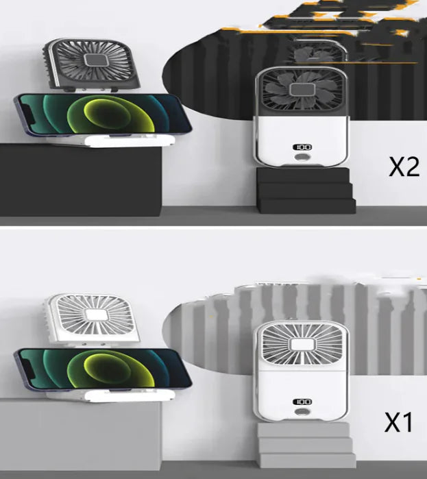 Compact Dual-Mode Cooling Fan, USB Charged