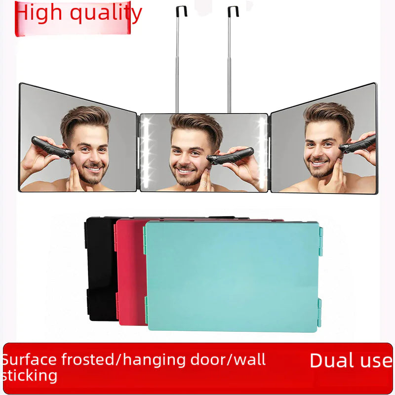 Tri-Fold LED Glam Mirror
