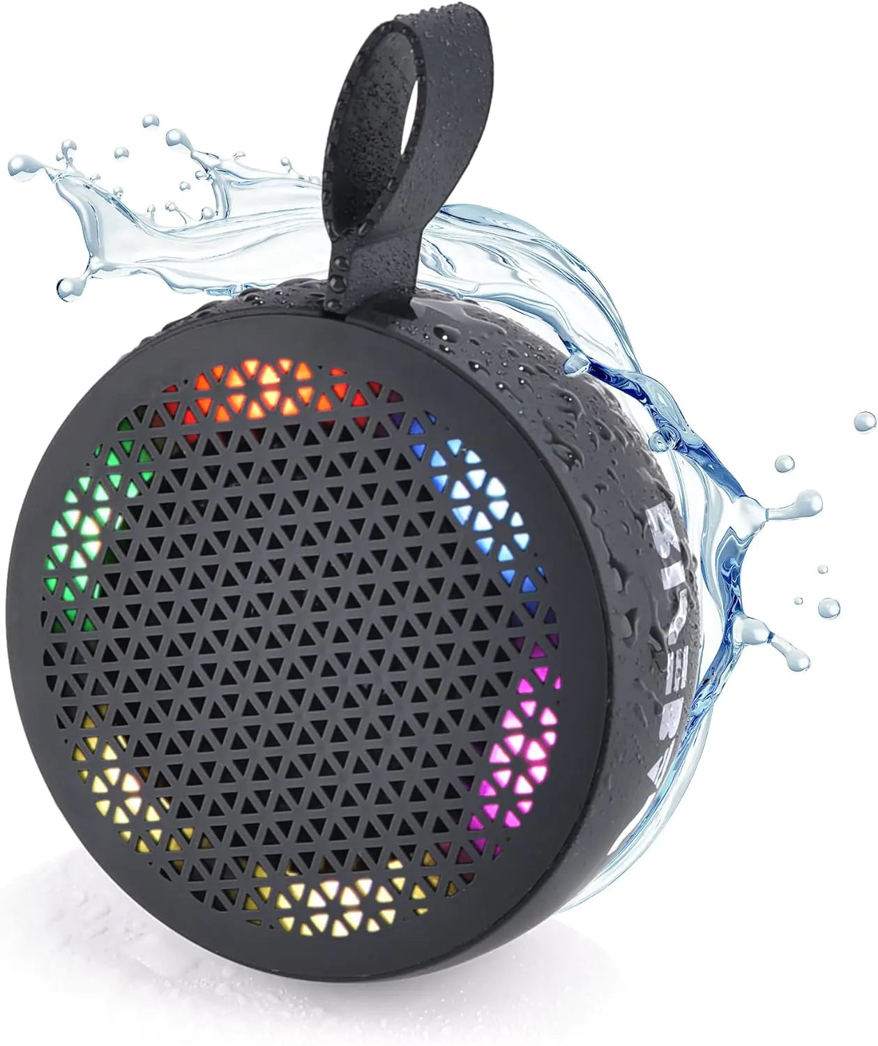 AQUABEAT Waterproof Bluetooth Shower Speaker with LED