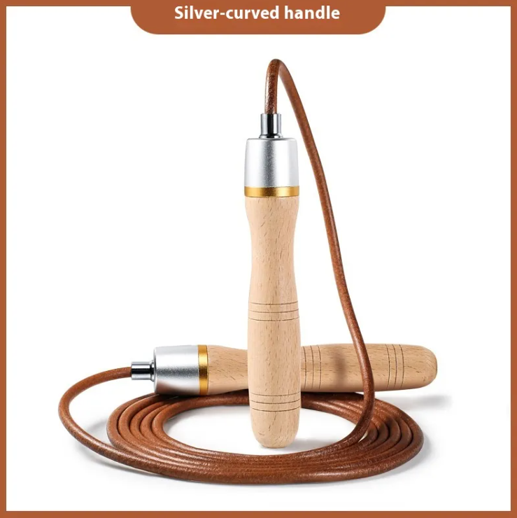 Cowhide Fitness Jump Rope for Weight Loss