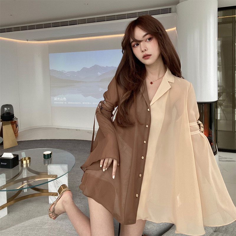 Chic Harajuku-Inspired Korean Shirt Dress