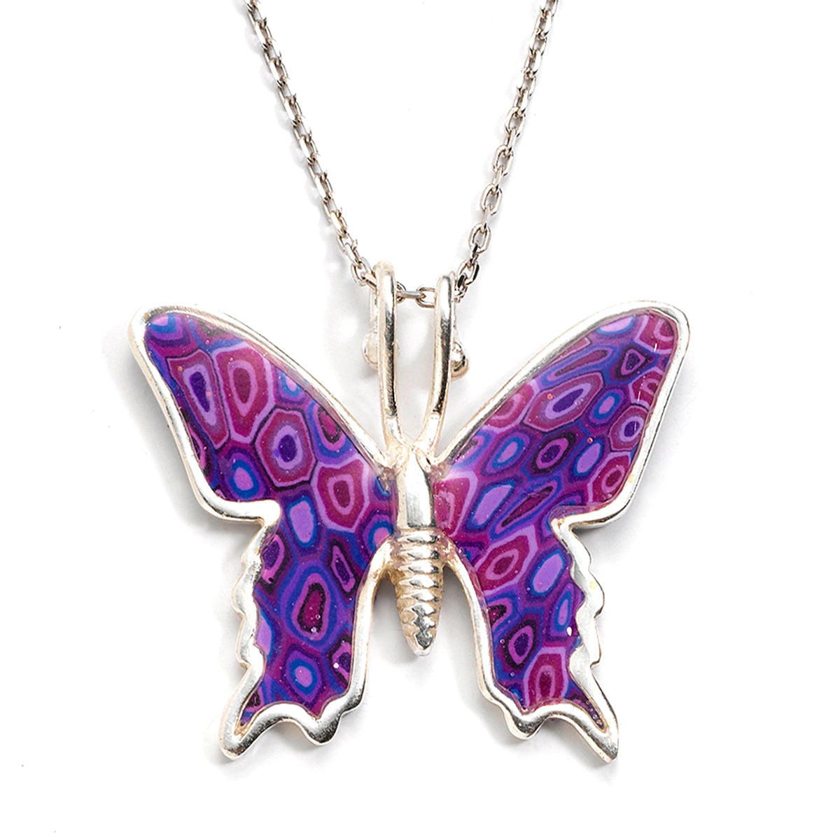 Elegant Butterfly Silver Charm