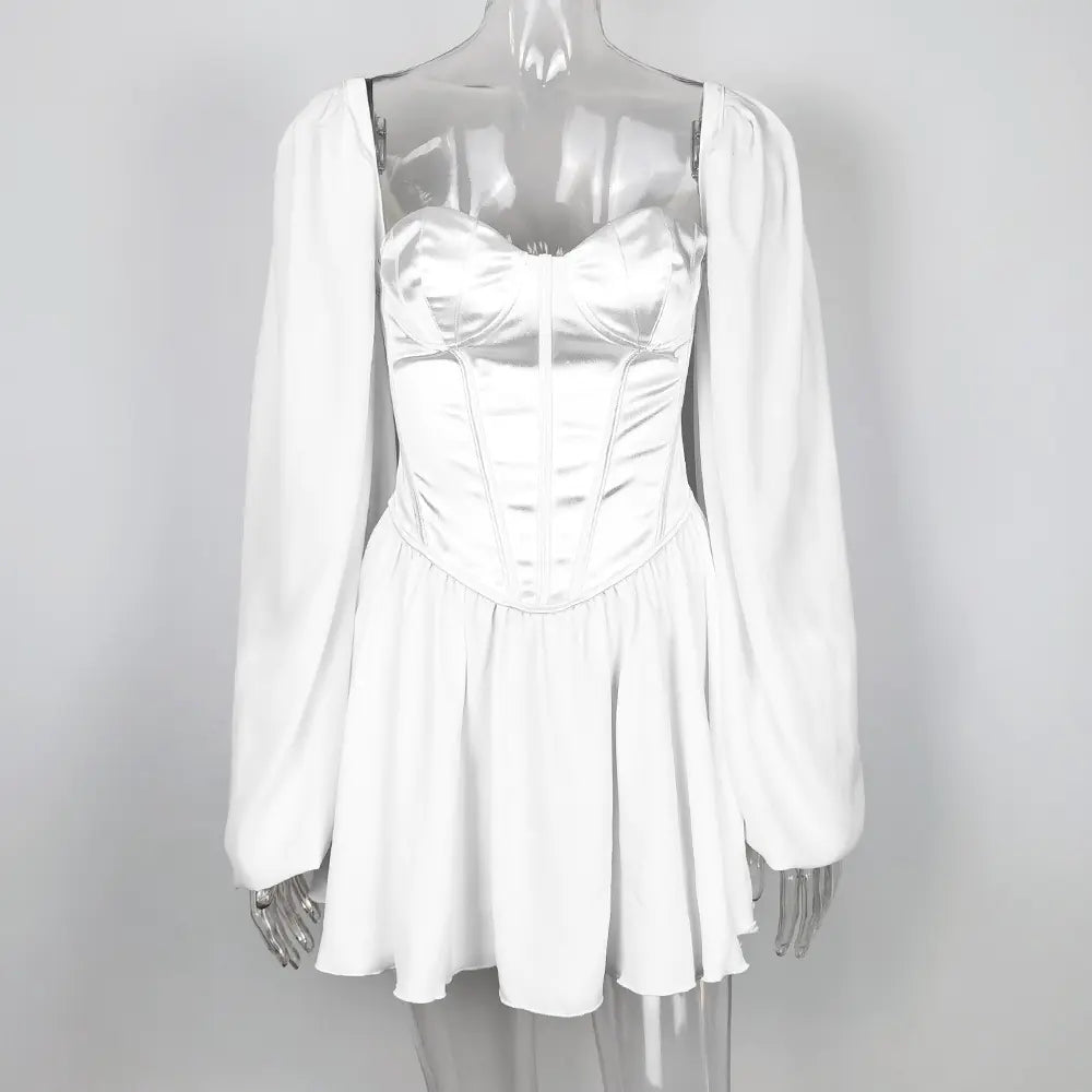 Elegant Chiffon Lotus Dress