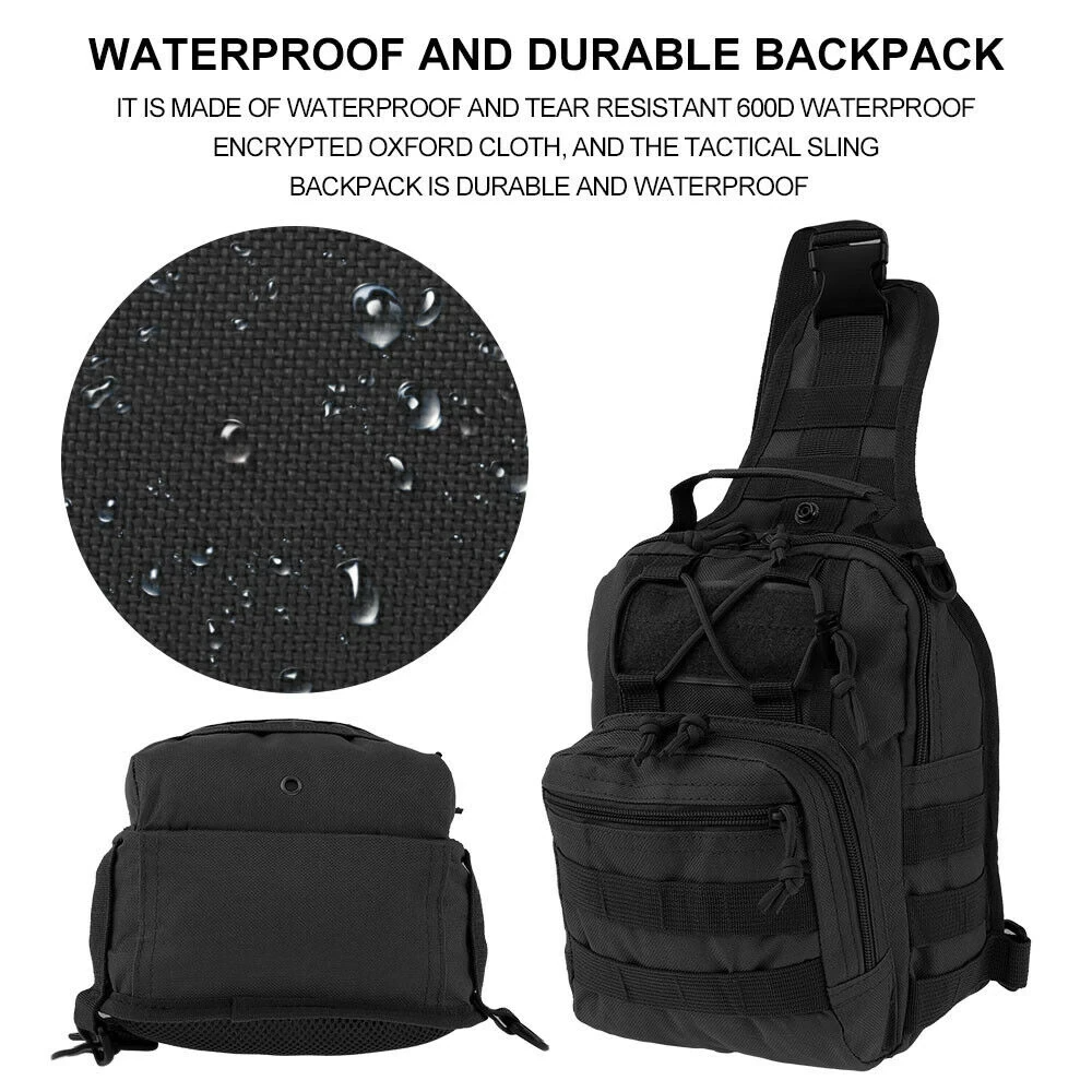 Tactical Sling Backpack for Men - Outdoor Chest Bag
