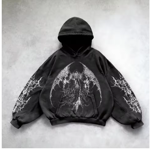 City Pulse Y2K Hooded Sweatshirt