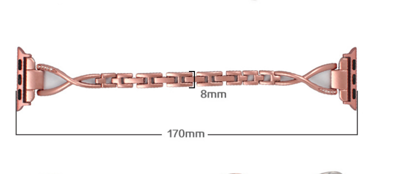 Diamond-Encrusted X-Steel Apple Watch Strap