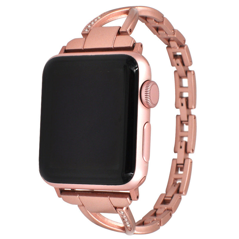 Diamond-Encrusted X-Steel Apple Watch Strap