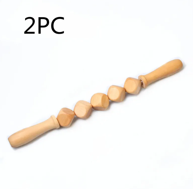 Birch Wood Cellulite Massage Roller Kit
