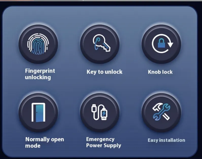 Touch Access Smart Fingerprint Lock