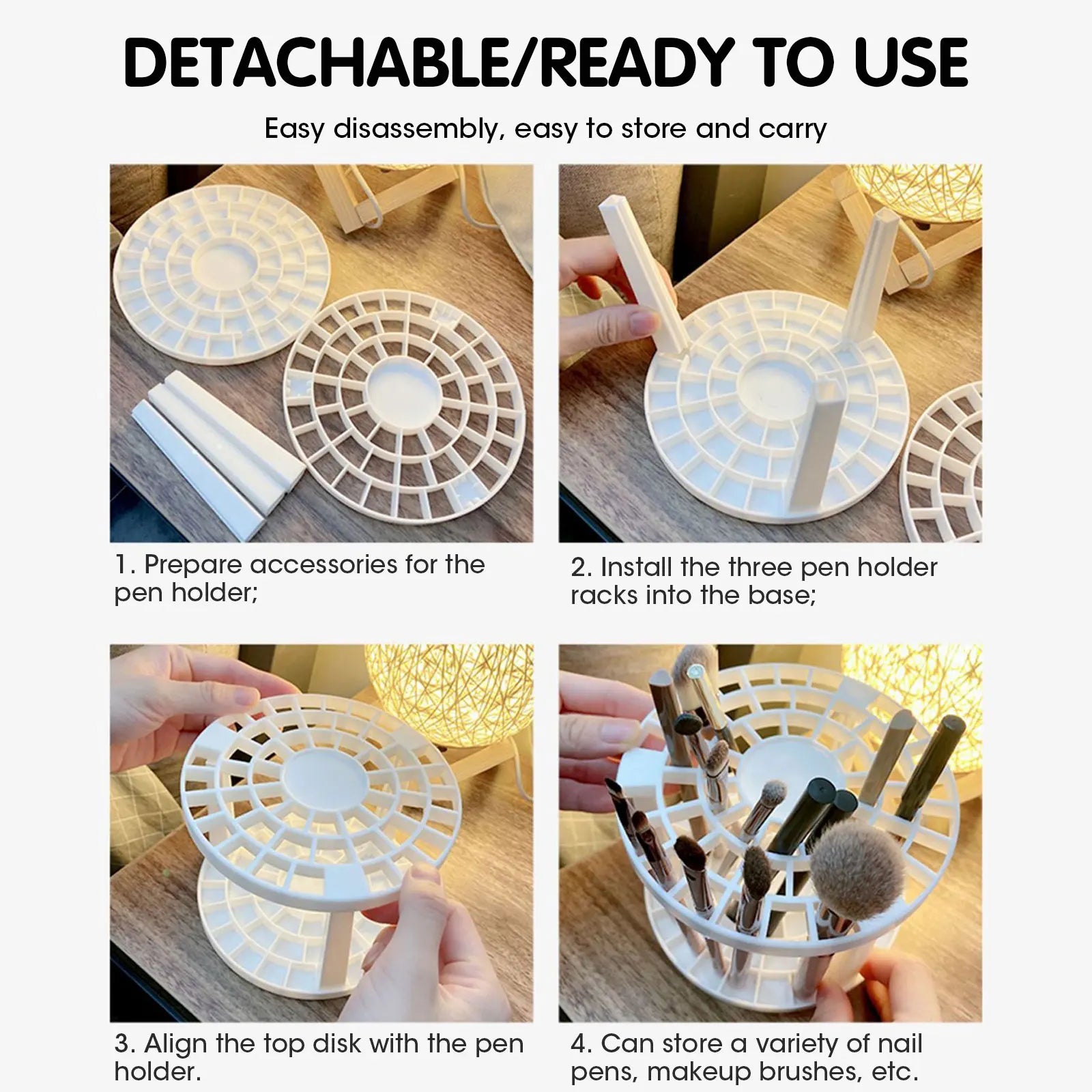 Chic Makeup Brush Organizer