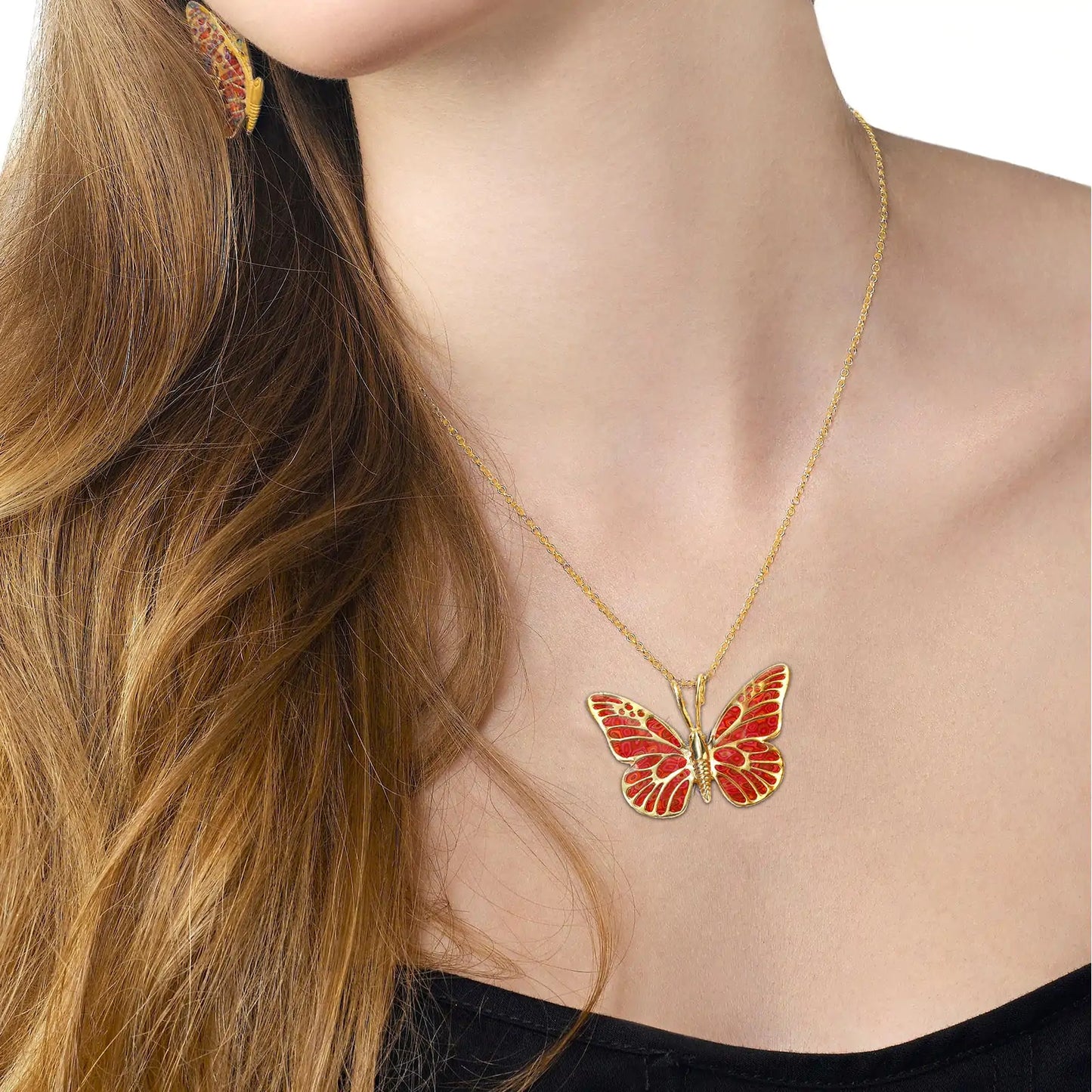 Artisan Gold-Plated Butterfly Charm