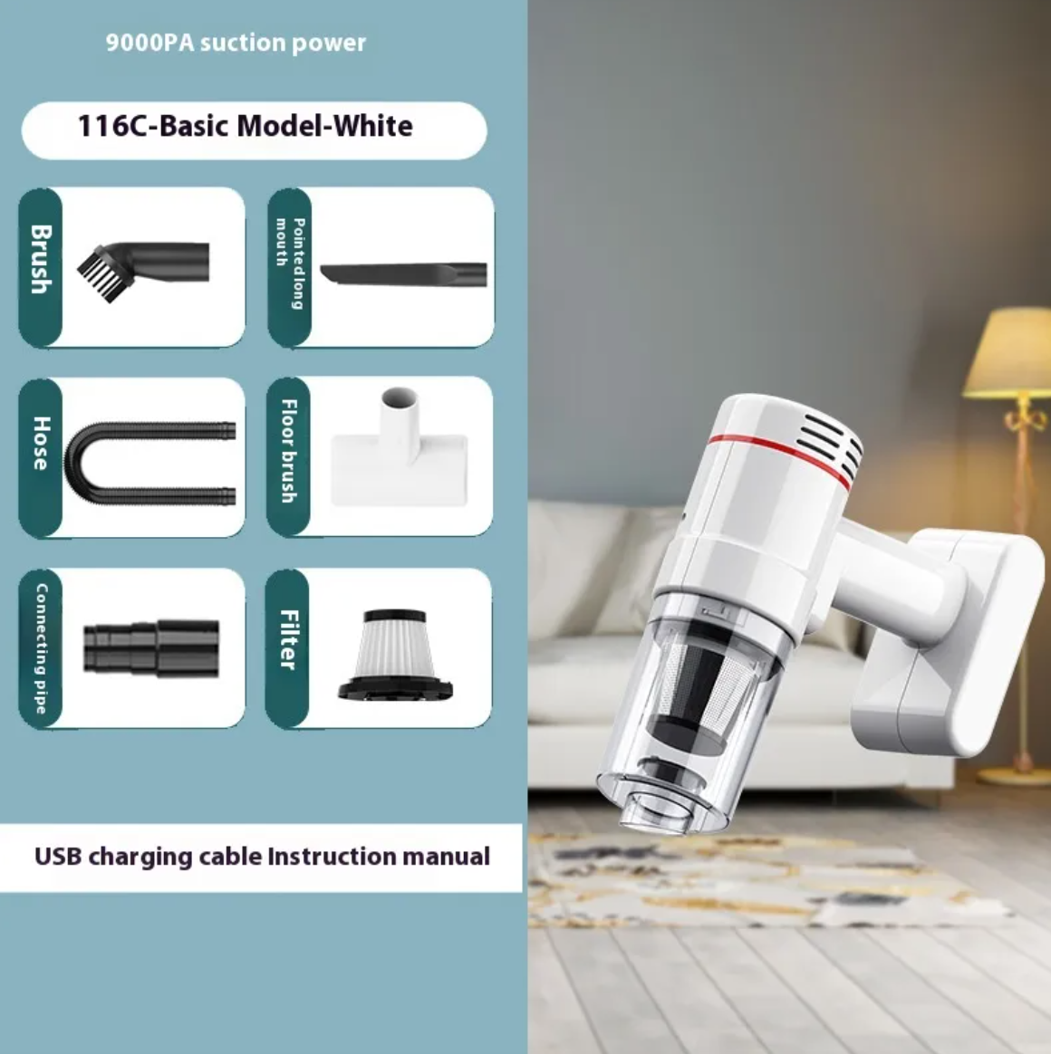 Portable Car Vacuum Power