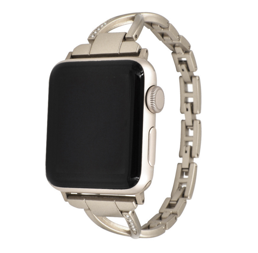 Diamond-Encrusted X-Steel Apple Watch Strap