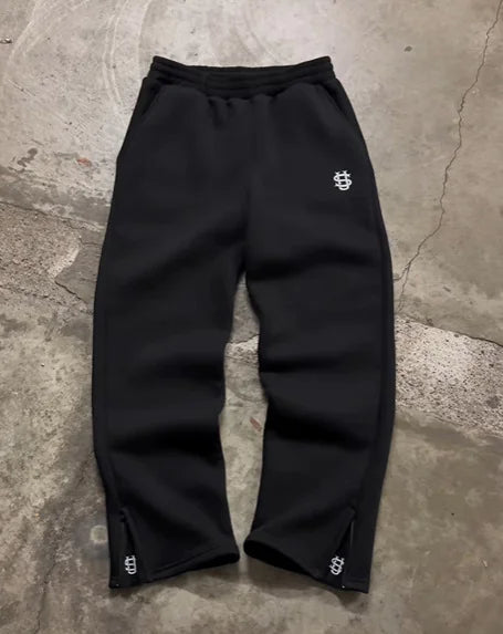 Flexi-Waist Zippered Sweatpants