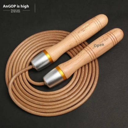 Cowhide Fitness Jump Rope for Weight Loss