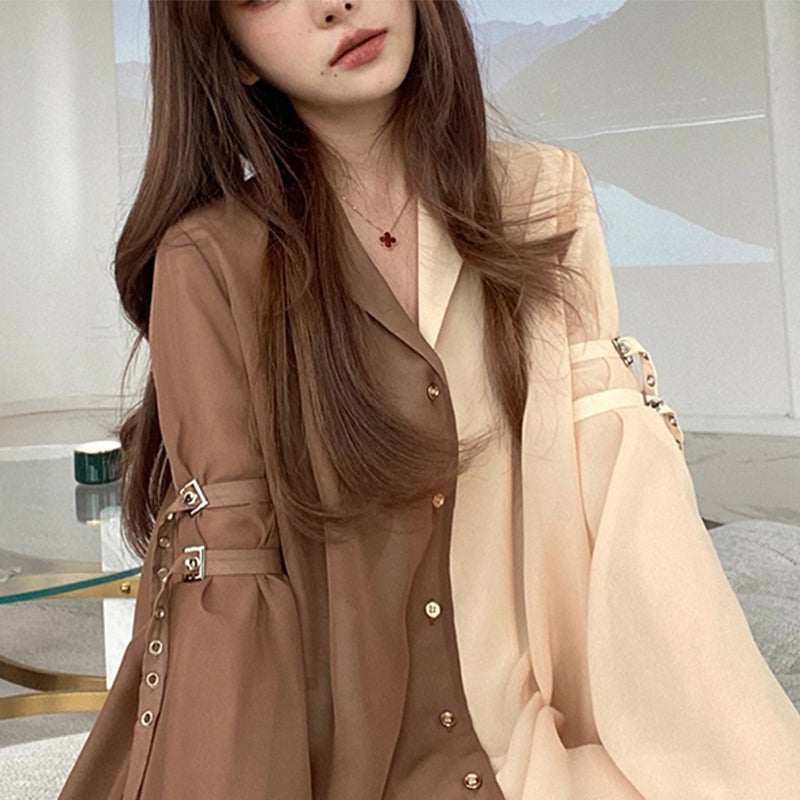 Chic Harajuku-Inspired Korean Shirt Dress