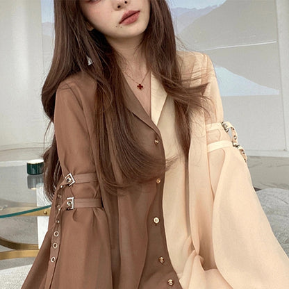 Chic Harajuku-Inspired Korean Shirt Dress