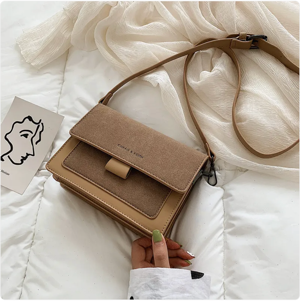 Broad Strap Square Crossbody