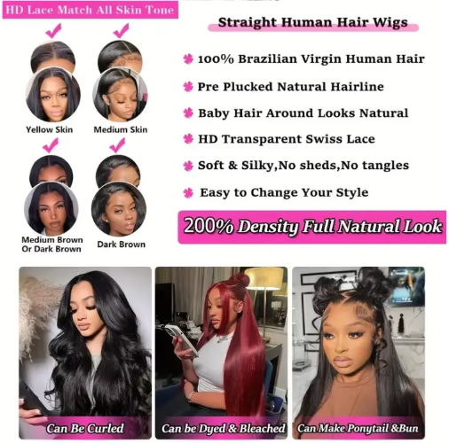 13x4 HD Lace Front Human Hair Wig