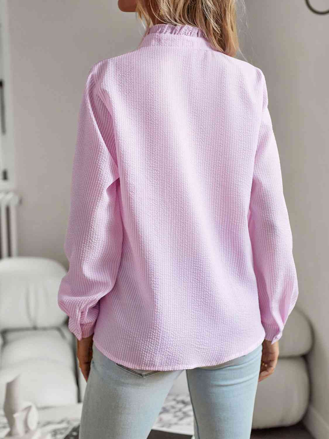 Chic Ruffle Elegance Shirt