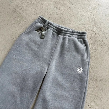 Flexi-Waist Zippered Sweatpants