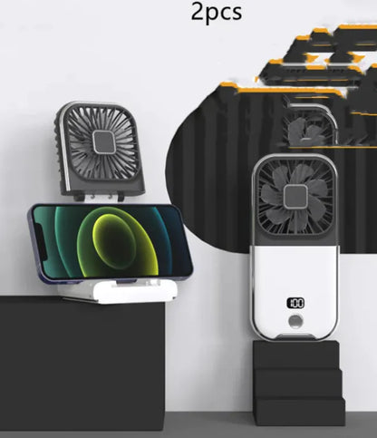 Compact Dual-Mode Cooling Fan, USB Charged