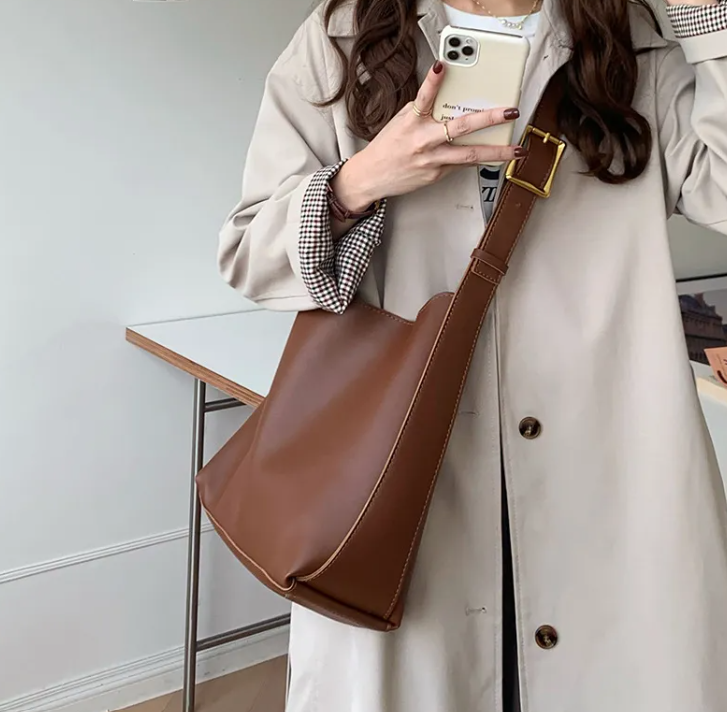 Vintage Bucket Shoulder Bag