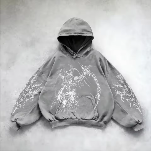 City Pulse Y2K Hooded Sweatshirt