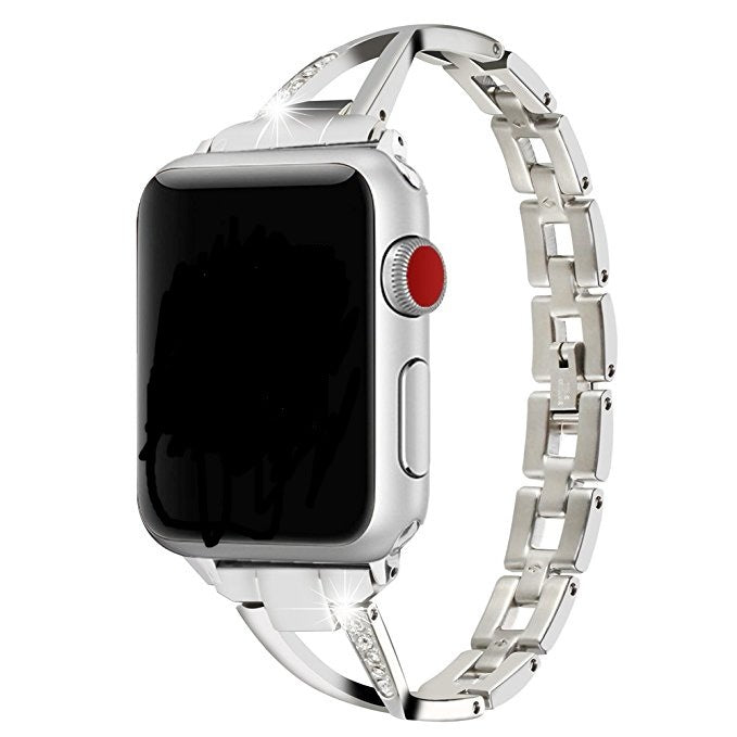 Diamond-Encrusted X-Steel Apple Watch Strap