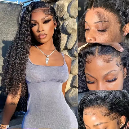 Long Curly Lace Front Wig - Natural Curl Pattern