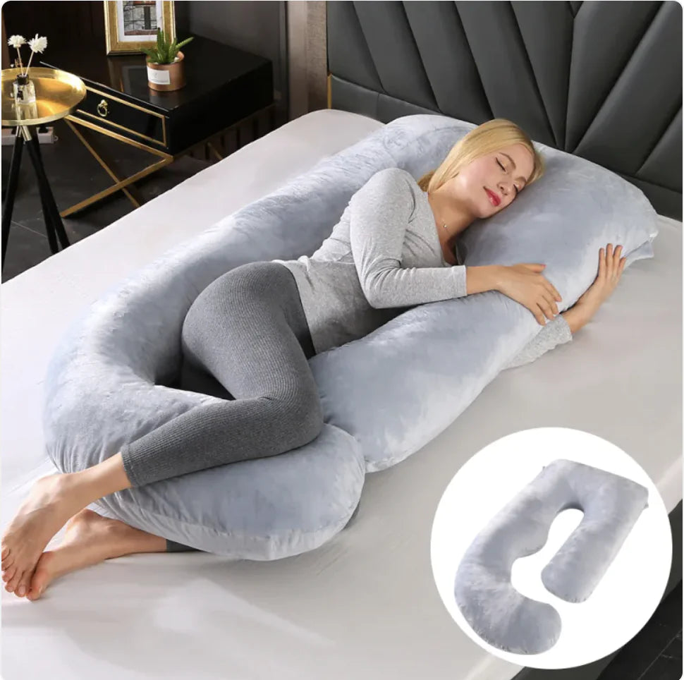 J-Shape Maternity Support Pillow