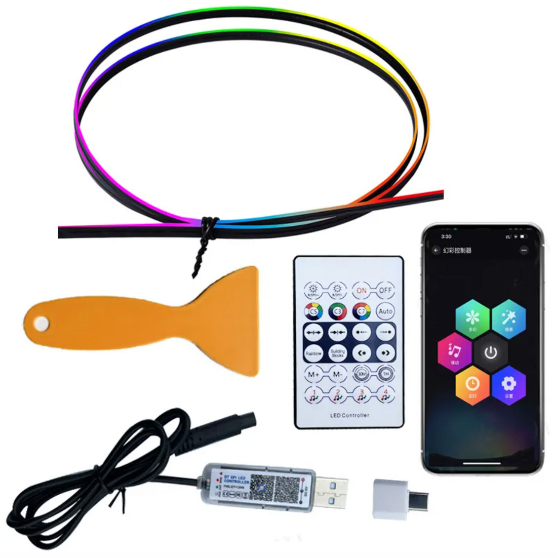 USB Car Synced Music Light