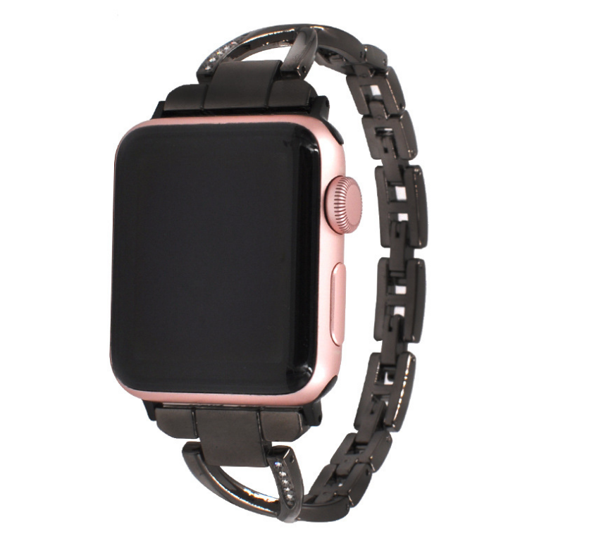 Diamond-Encrusted X-Steel Apple Watch Strap