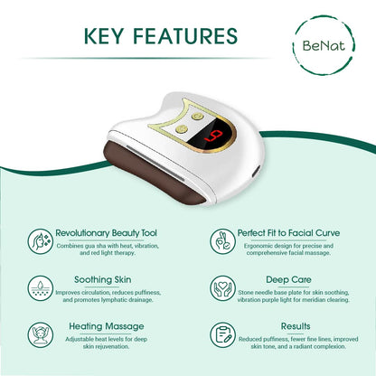 Tech-Enhanced Gua Sha Facial Rejuvenator