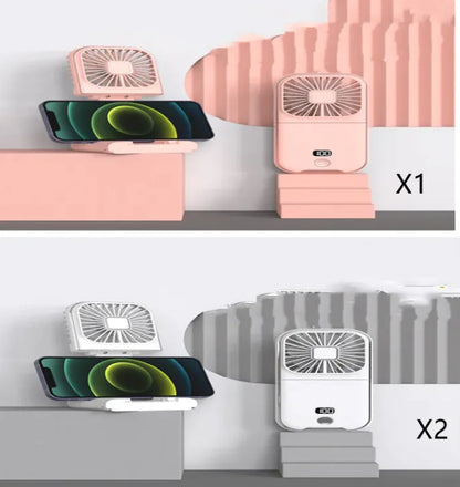 Compact Dual-Mode Cooling Fan, USB Charged