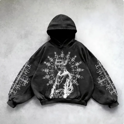 City Pulse Y2K Hooded Sweatshirt
